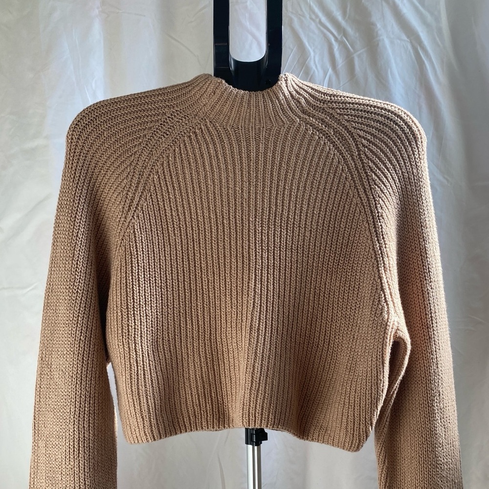 NWT Hollister Women's Cowl Neck  Tan Sweater, Size S - Picture 3 of 5